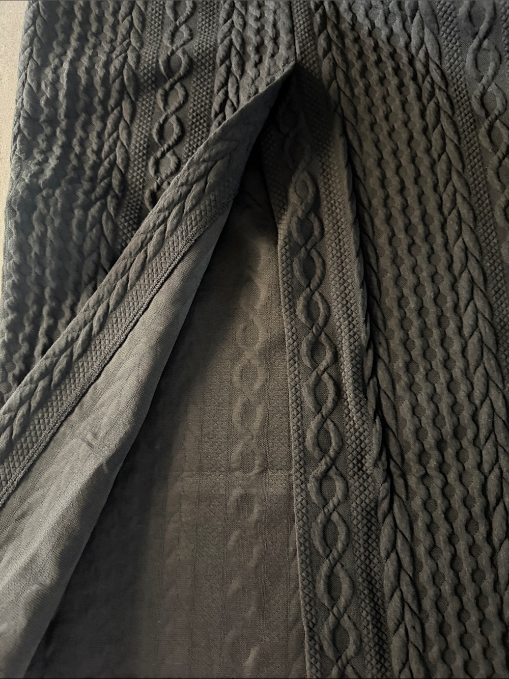 Maxi Cable Knit Skirt - Picture 11 of 13